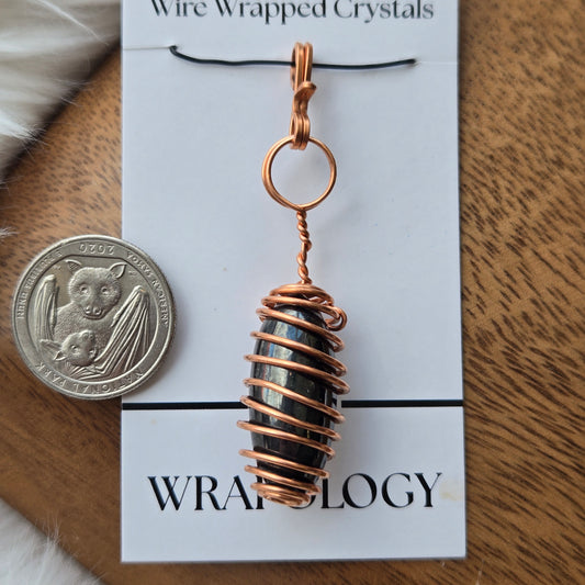 Hematite Teardrop Pendant 908
