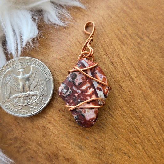 Leopardskin Jasper Pendant 922