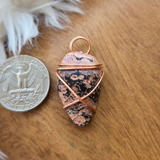 Leopardskin Jasper Pendant 920
