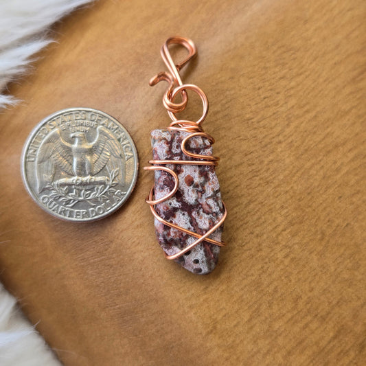 Leopardskin Jasper Pendant 925