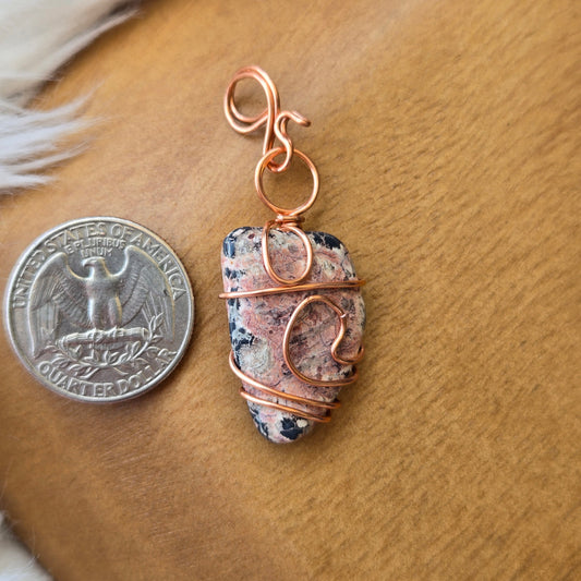 Leopardskin Jasper Pendant 923