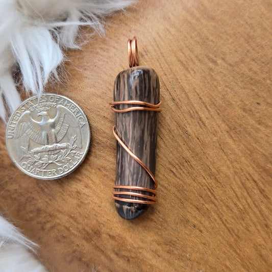 Petrified Wood Pendant 952