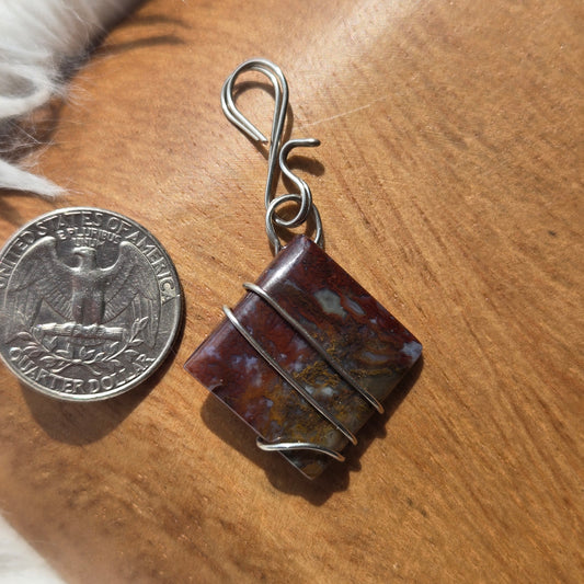 Red Moss Agate Pendant 934