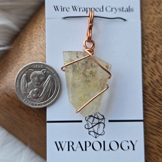 Rutilated Quartz Pendant 948