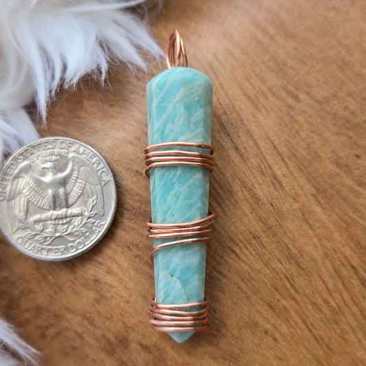 Amazonite Point Pendant 996