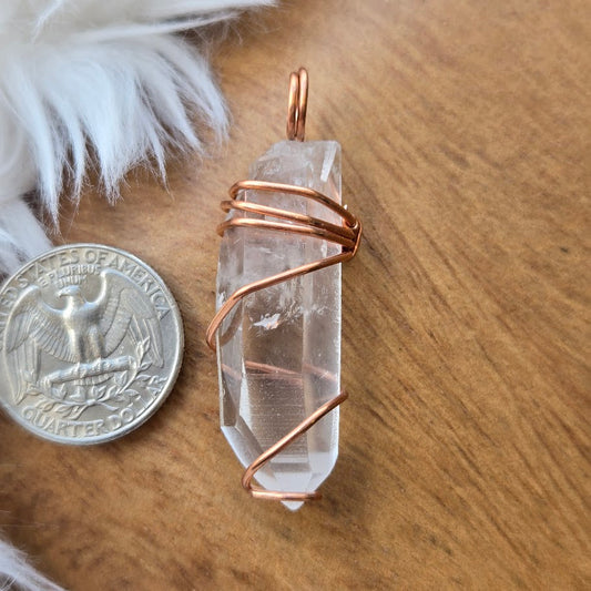 Lemurian Quartz Pendant 970