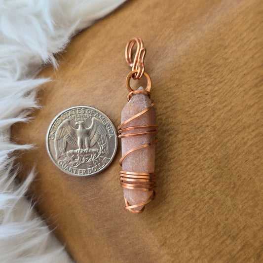 Pink Amethyst Point Pendant 994