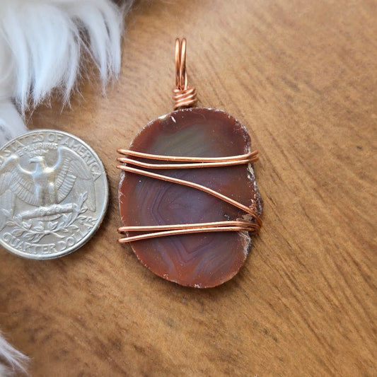 Red Agate Pendant 978
