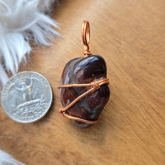 Red Tiger's Eye Pendant 967