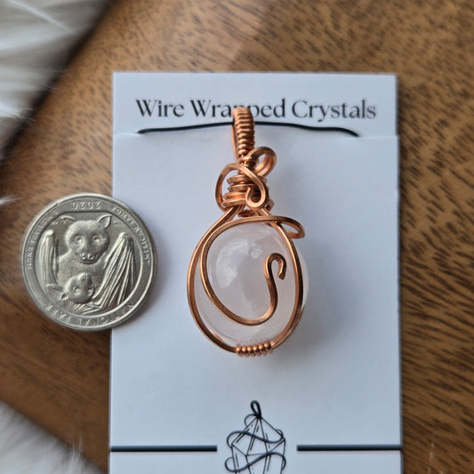 Rose Quartz Sphere Pendant 1001