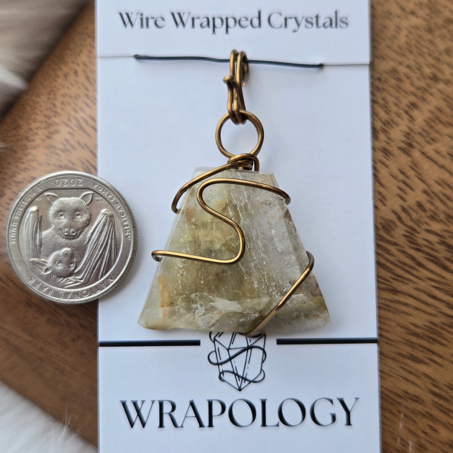 Rutilated Quartz Pendant 974