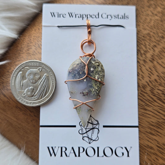 Scenic Moss Agate Pendant 962