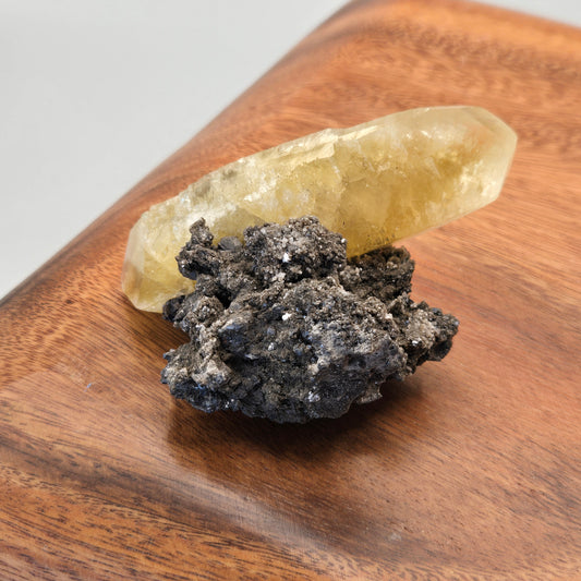 Phantomed Calcite on Galena 134
