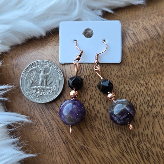 Amethyst Earrings 1074
