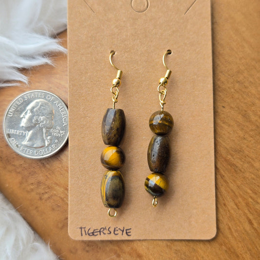 Tiger's Eye Earrings 1157
