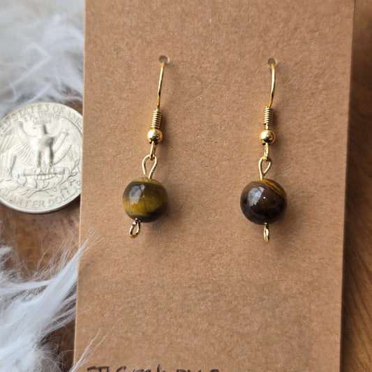 Tiger's Eye Earrings 1187