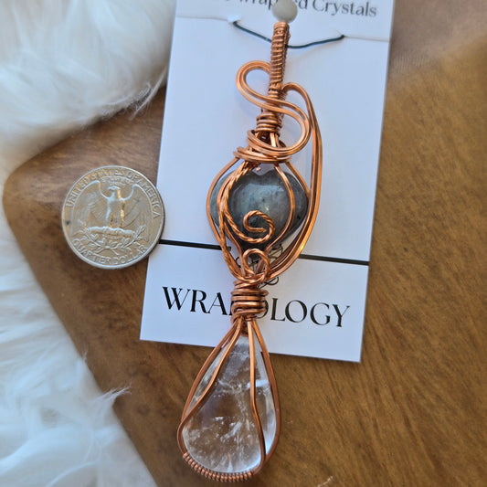 Labradorite & Clear Quartz 1203
