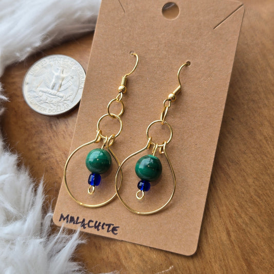 Malachite Earrings 1211