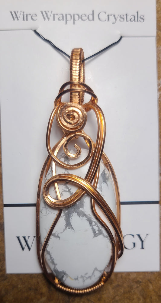Howlite Pendant 1403