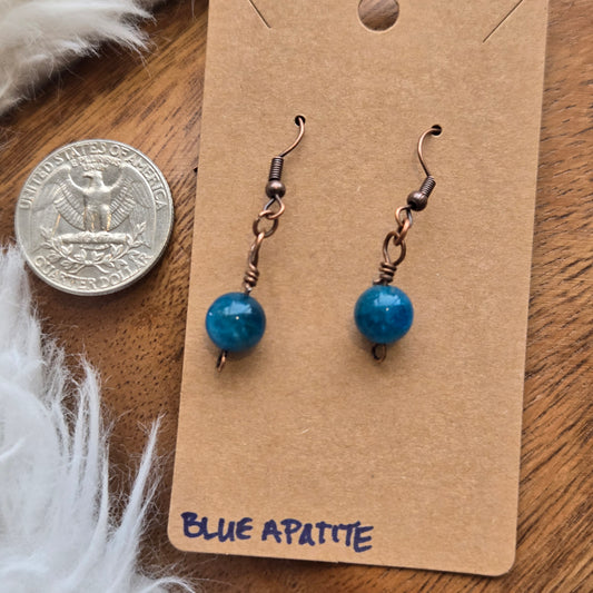 Blue Apatite Earrings 1410