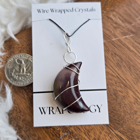Mookaite Moon Pendant 1437