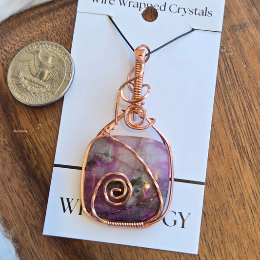 Cobalto Calcite Pendant 1451