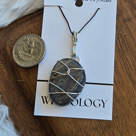 Black Moonstone Pendant 1395