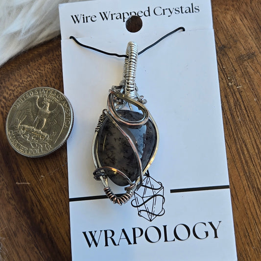Dendritic Agate Pendant 1012