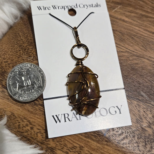 Red Moss Agate Pendant 1465