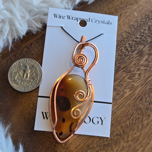 Carnelian Agate Pendant 1513