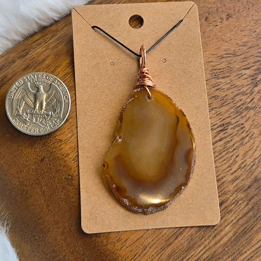 Agate Slice Pendant 1540
