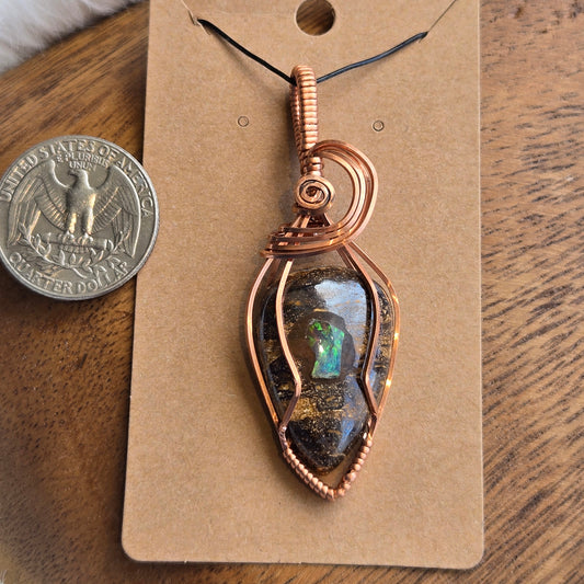 Boulder Opal Pendant 1536
