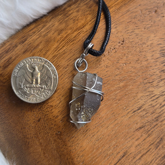 Smoky Quartz Pendant (with cord) 1555
