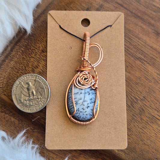 Dendritic Opal Pendant 1580