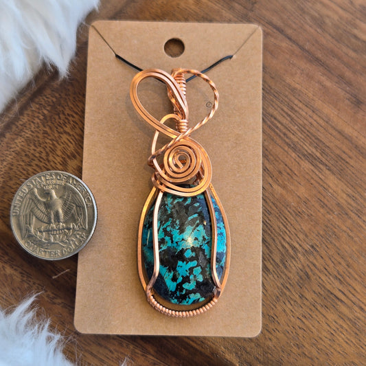 Chrysocolla Pendant 1579