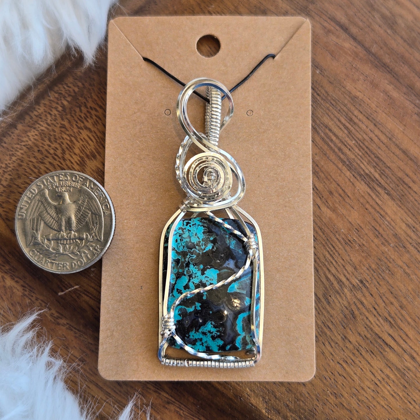 Chrysocolla Pendant 1578