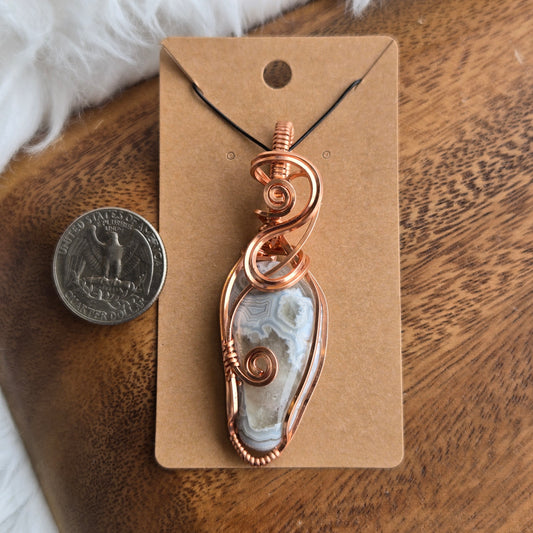 Crazy Lace Agate Pendant 1584