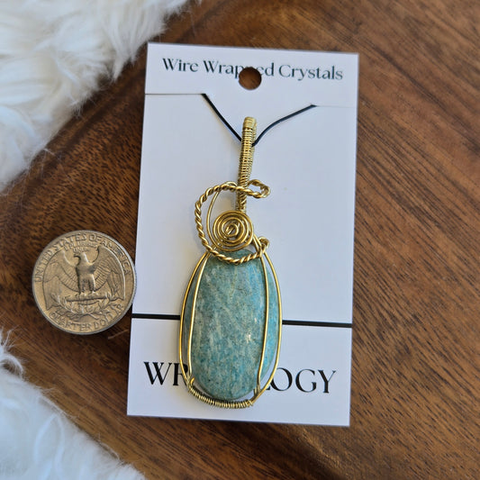 Amazonite Pendant 1589