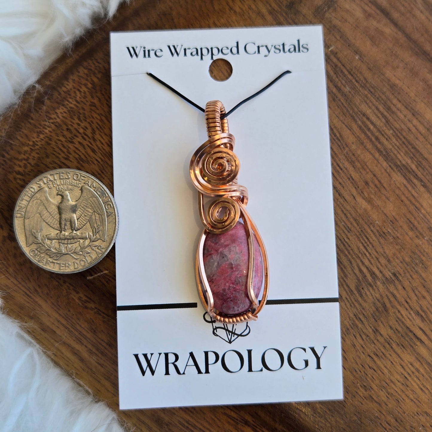 Thulite Pendant 1594