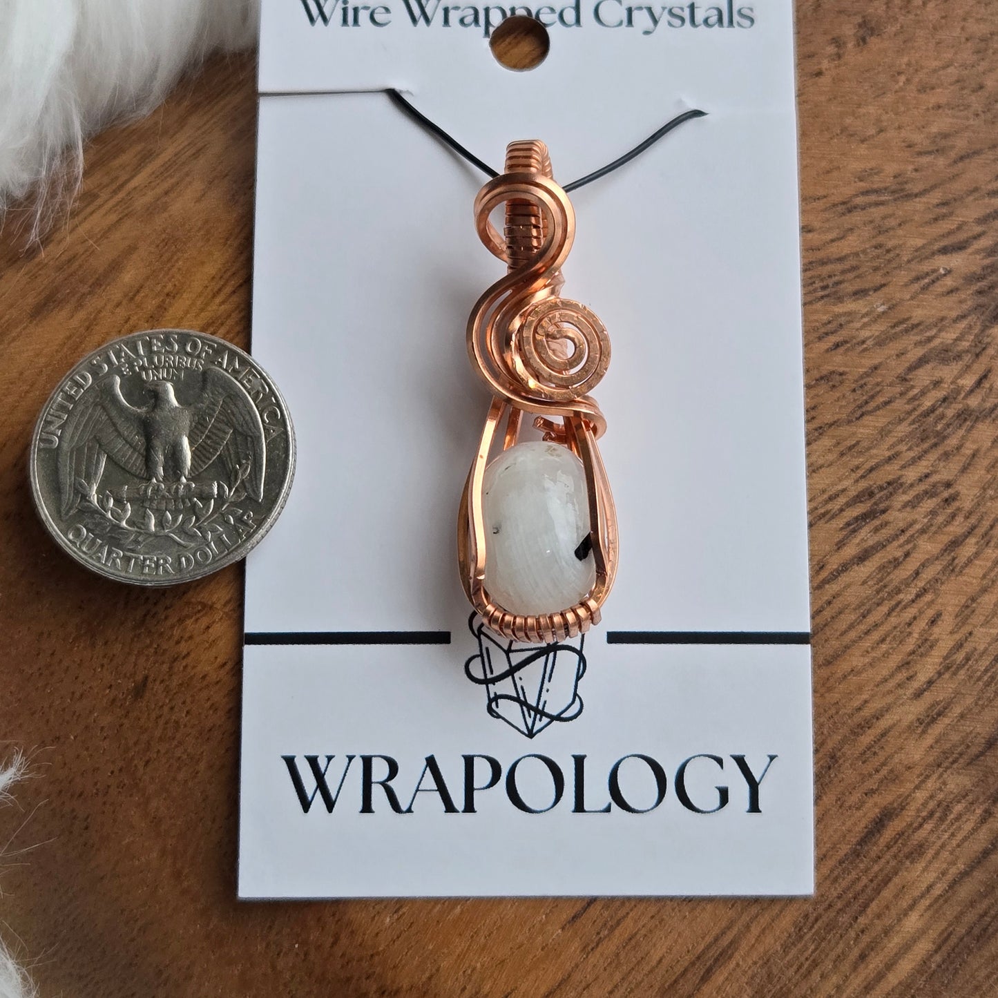 Rainbow Moonstone Pendant 1619