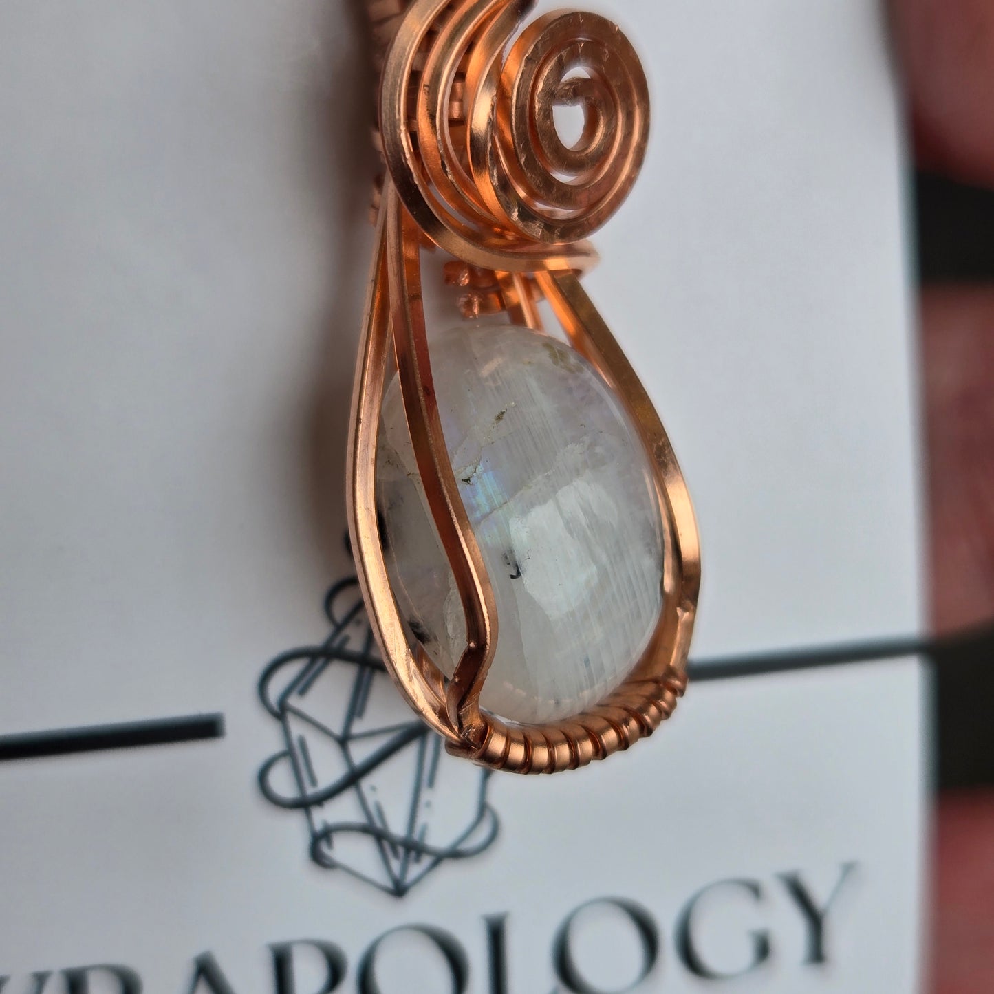 Rainbow Moonstone Pendant 1619