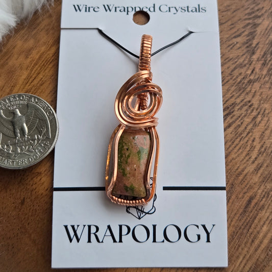 Unakite Pendant 1621