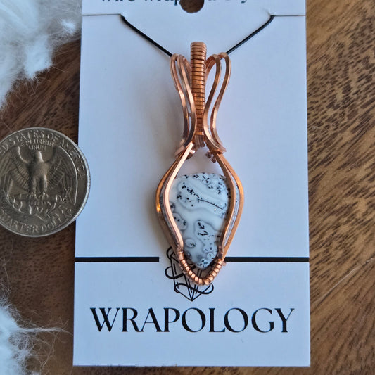 Dendritic Opal Pendant 1629
