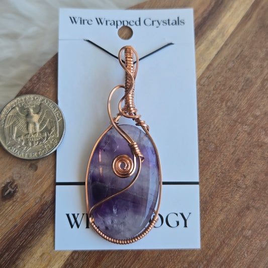 Chevron Amethyst Pendant 1699