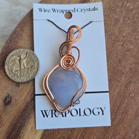 Blue Chalcedony Pendant 1711