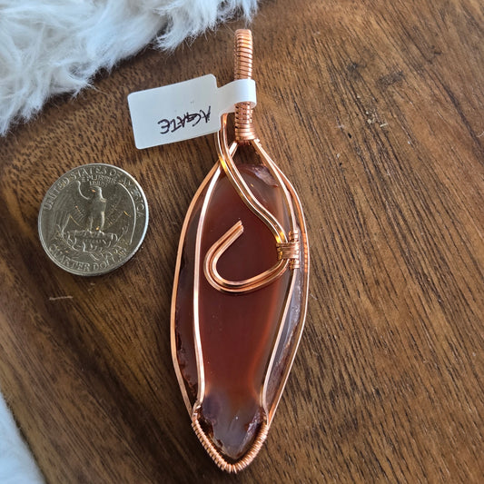 Agate Slice Pendant 1719