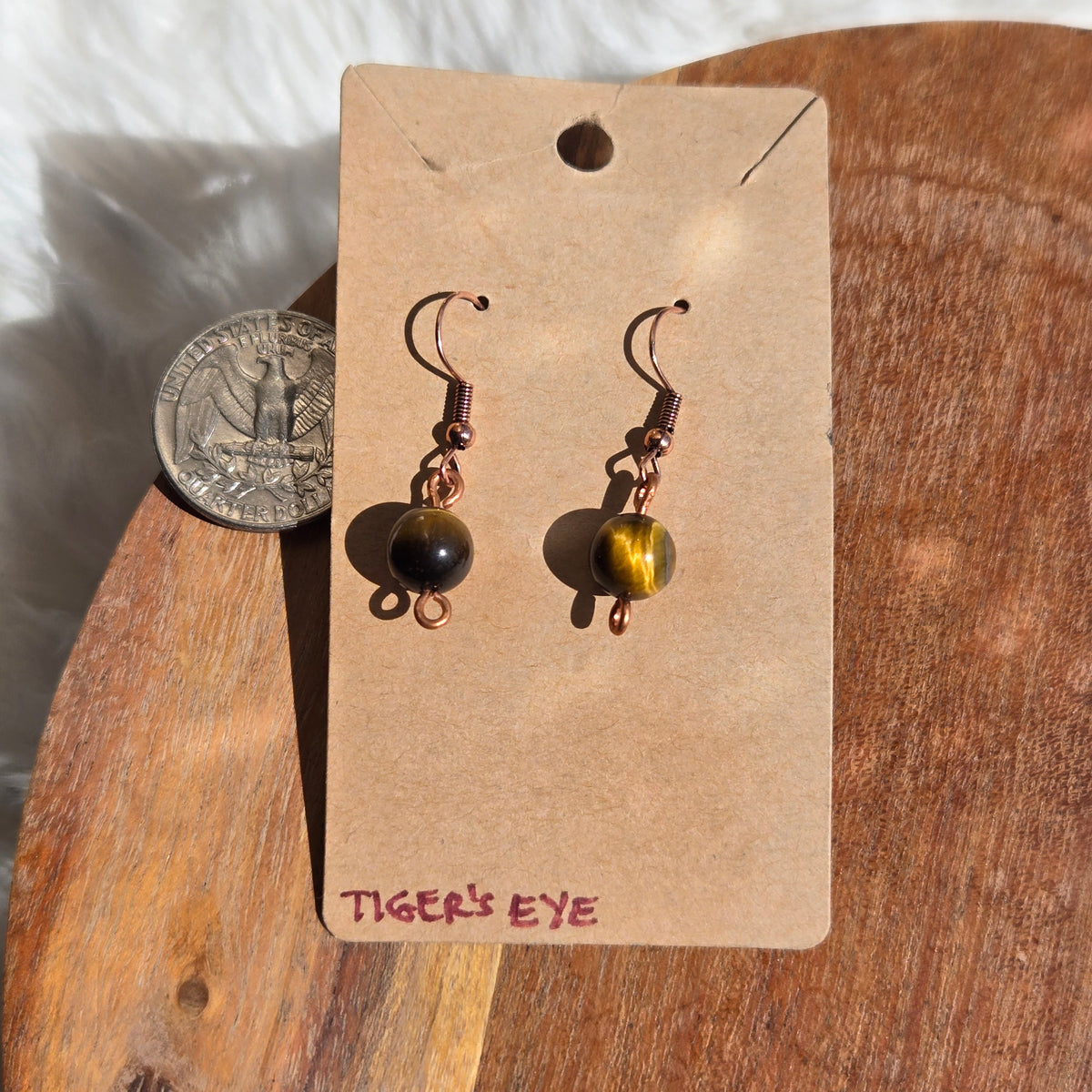 Tiger's Eye Earrings 1359