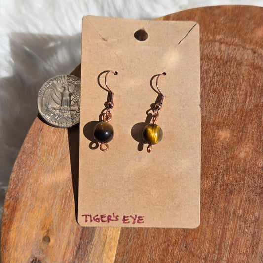 Tiger's Eye Earrings 1359