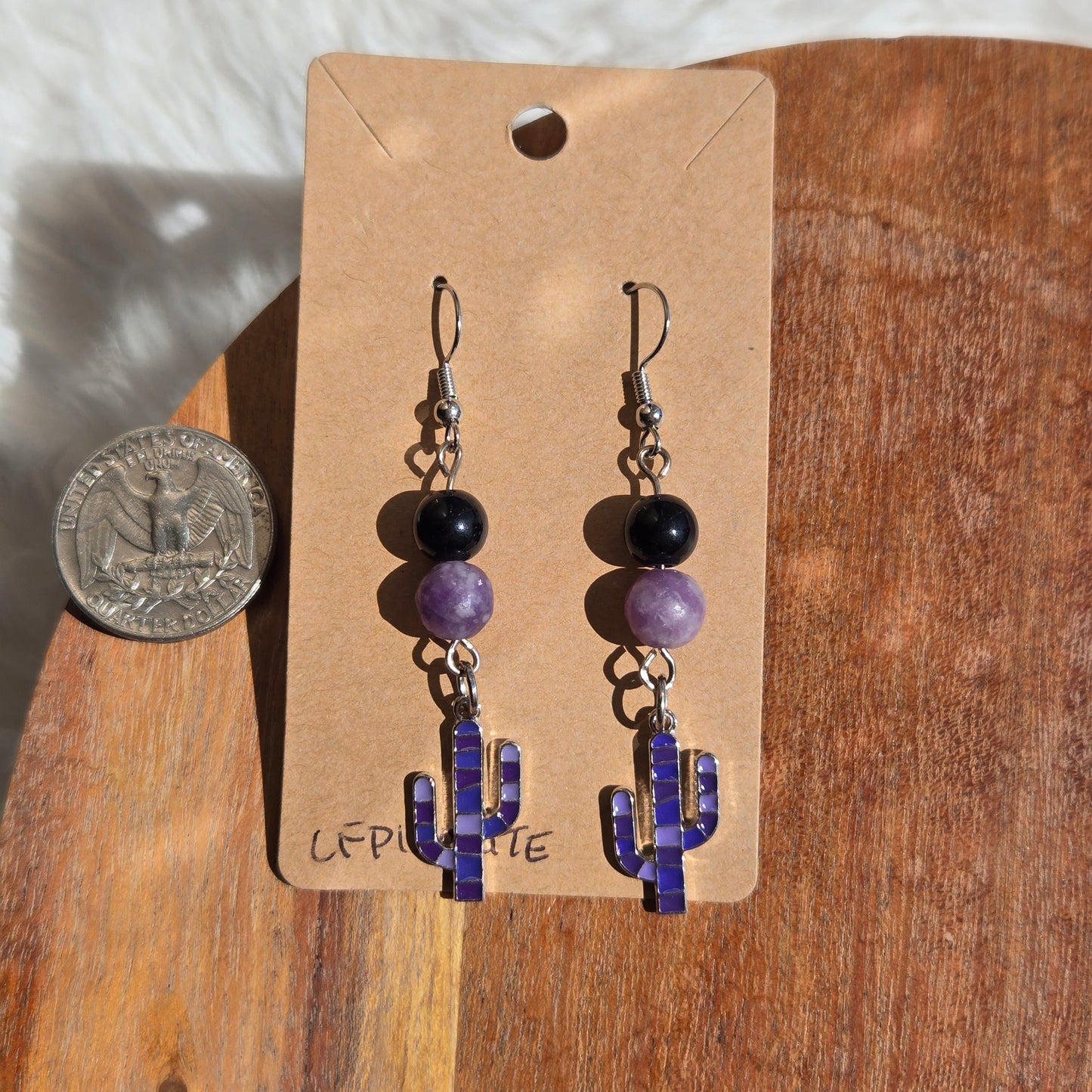 Lepidolite Earrings 1109