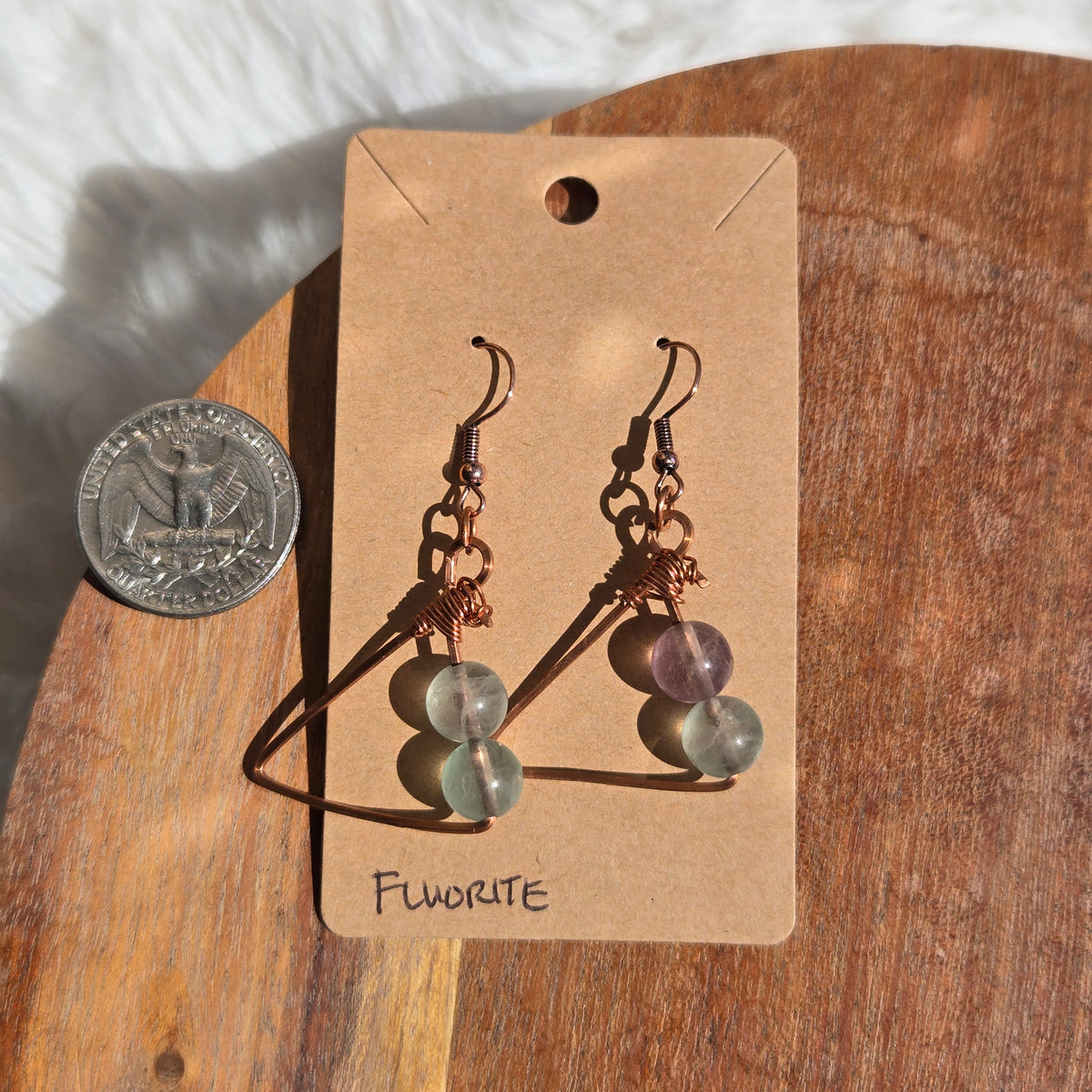 Fluorite Earrings 1060